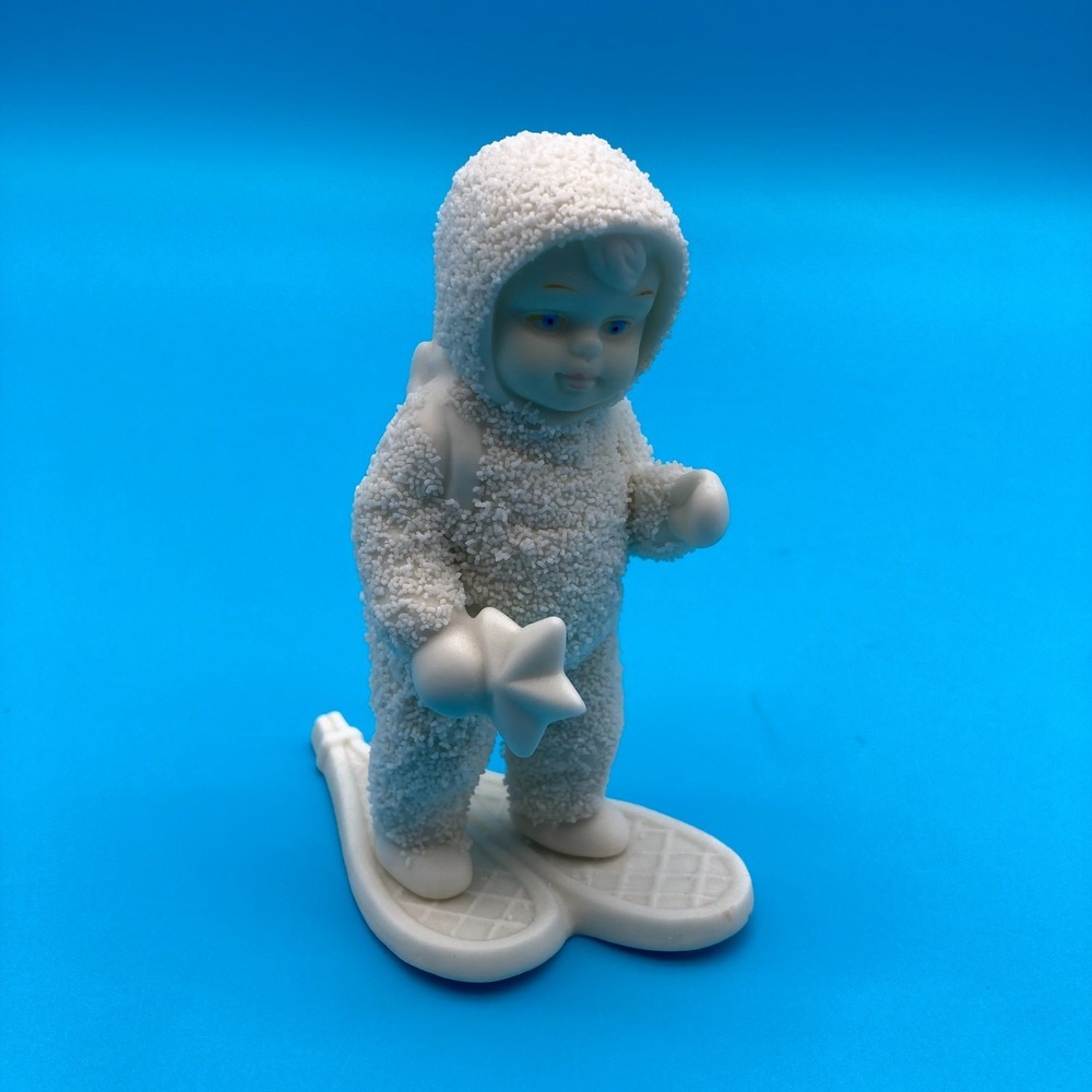 Snowbabies Dept 56 Figurine Winter Tales A Special Delivery Snowshoes Star 1997